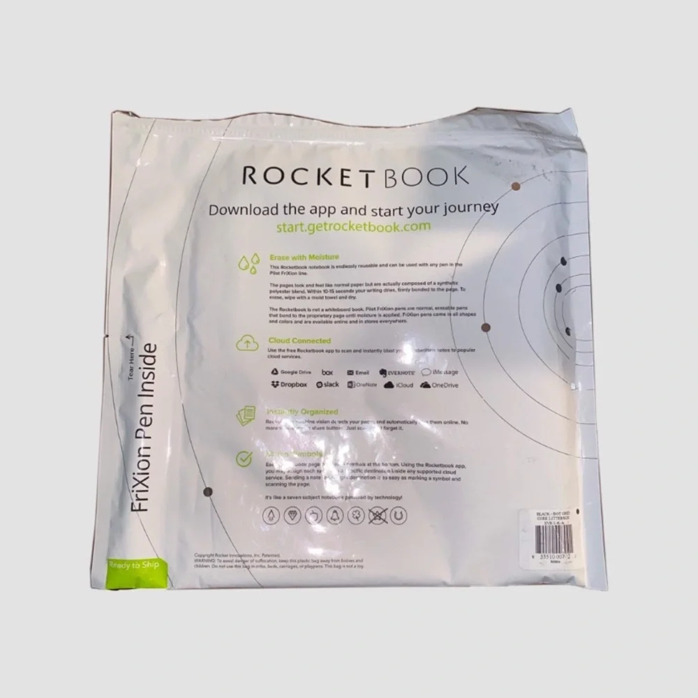 RocketBook: The Endlessly Reusable Intelligent Notebook with Frixion Pen (New)